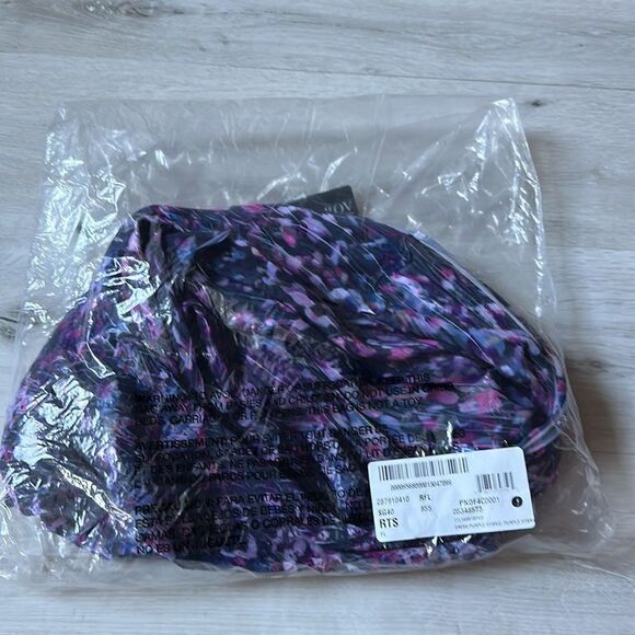Komarov Chiffon 3/4 Sleeve V-Neck Purple Hybird Hem A-Line Dress M NWT IN PKG - Picture 5 of 7